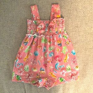 6 month mayoral Spain romper little mermaid Disney